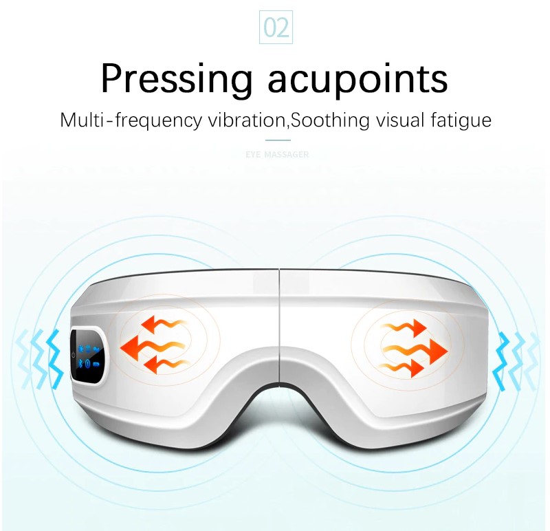 Eye Massager Relief Eye Fatigue Health Sleep Bluetooth Eye Care Tool