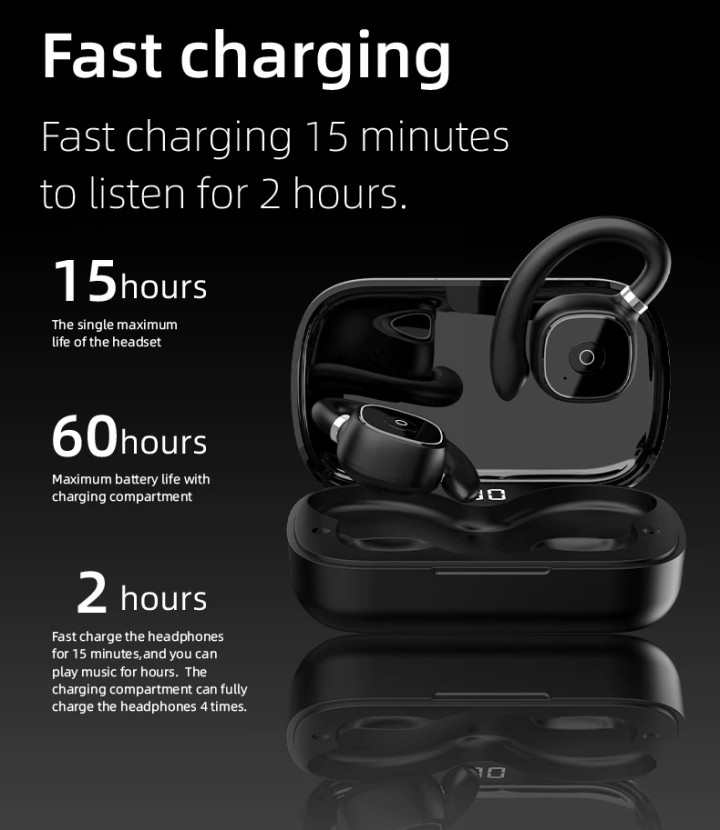 Ear Hook Headphones Bluetooth