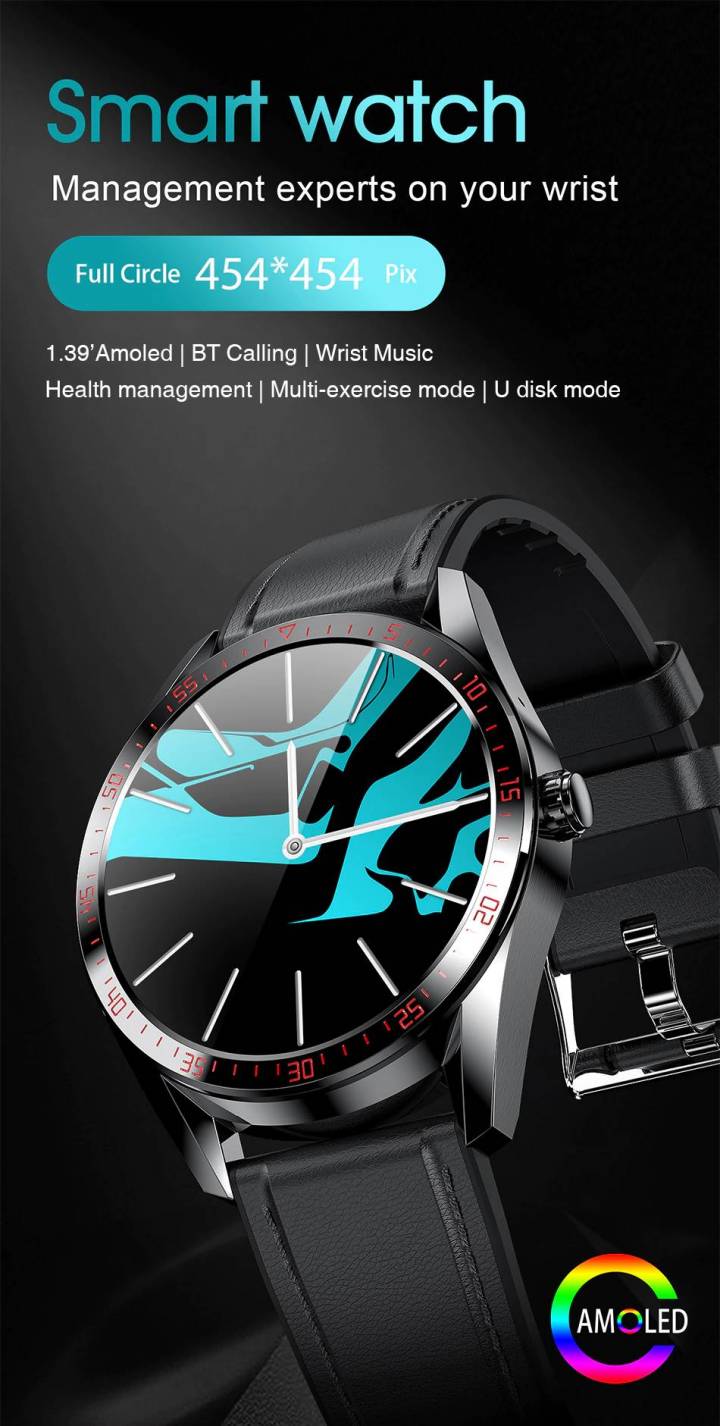 Smart Watch For Android iOS Phones AMOLED Bluetooth Call Smart Watches For Men