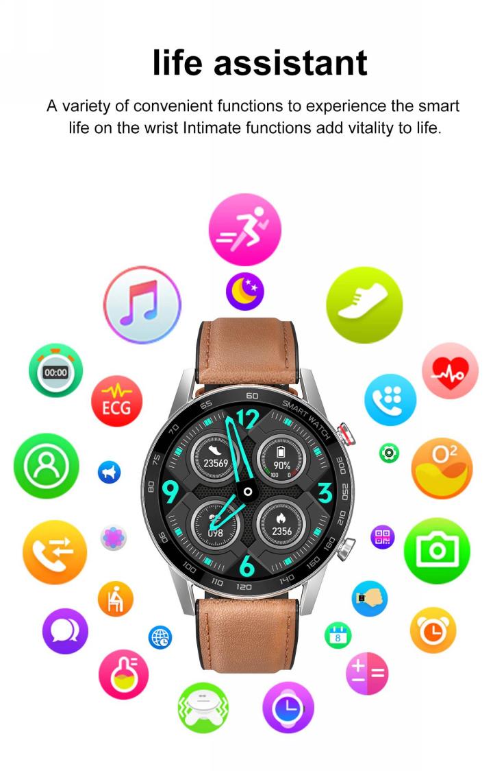 Men's Smart Watch Bluetooth Answer Call Sports Business Smartwatch For Android iOS Phones