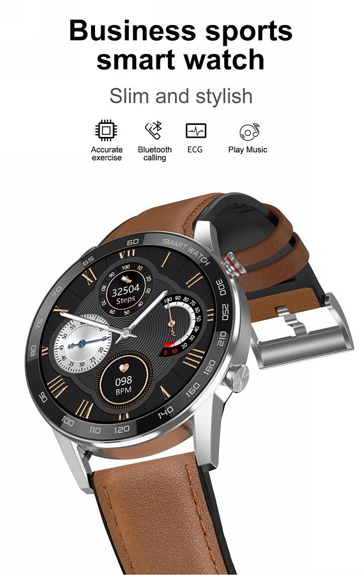 Men's Smart Watch Bluetooth Answer Call Sports Business Smartwatch For Android iOS Phones