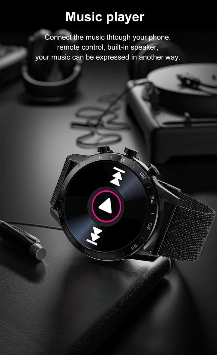 Men Smartwatch Bluetooth Call Rotary Button