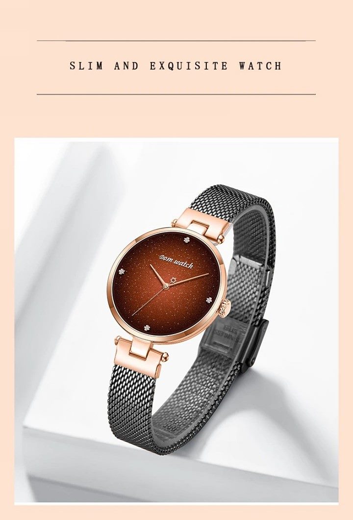 Women's Watches Green Black Top Luxury Fashion Female Quartz Wrist Watch Waterproof Watches For Women