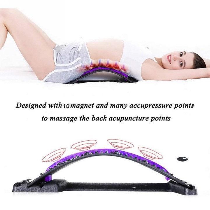 Back Pain Relief Back Stretcher Back Massager Lumbar Back Support Acupoint Massage